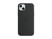 Apple Silikon Case iPhone 15 Plus mit MagSafe (schwarz) 