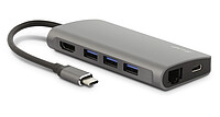LMP USB-​C mini Dock 8-​Port space grau 